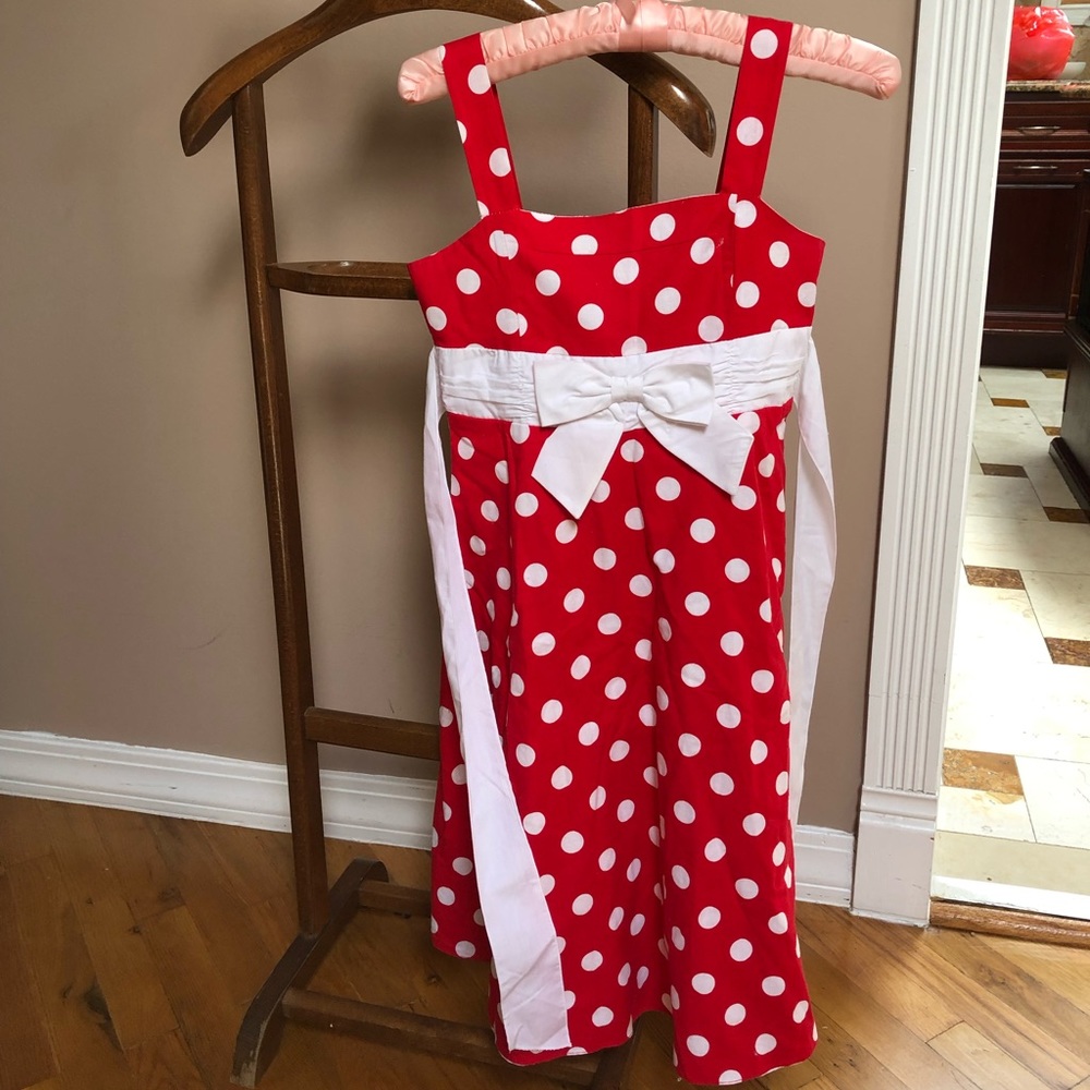 la Princess little girl polka dots dress size 12